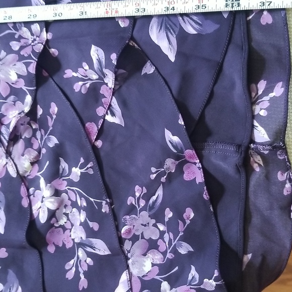 Adrianna Papell Ruffled Floral Dress - Picture 15 of 15